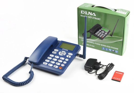 CDMA 800MHz Sabit Kablosuz Telefon 1000mAh Pil CDMA Sabit Telefon DLNA ZT868C